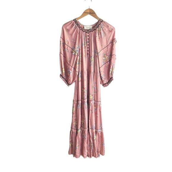 THE GREAT The Sachet Dress Cherry Blossom Floral - Picture 2 of 16